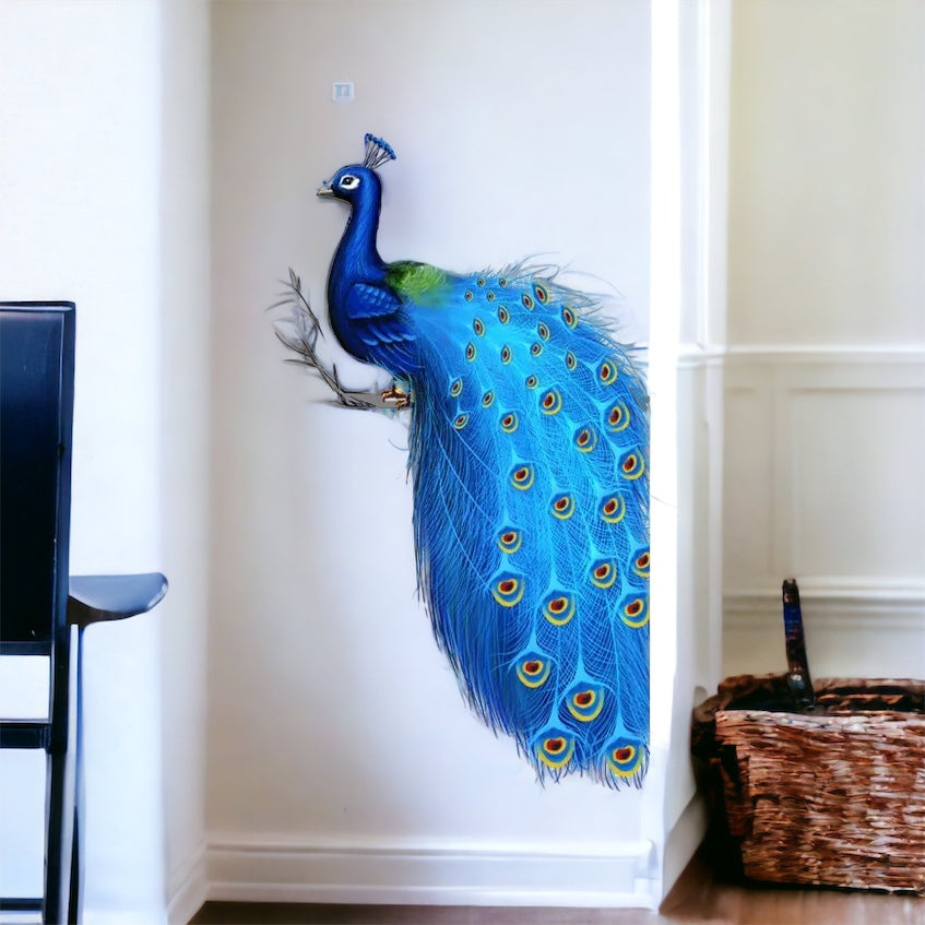 Kreativer Pfauen-Wandsticker: Selbstklebendes Wandkunst-Design für stilvolles Zuhause