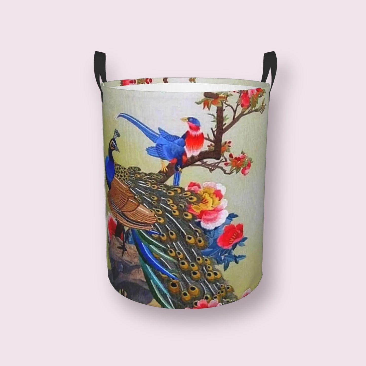 Faltbarer Wäschekorb mit Pfauen-Design: Stylische und praktische Aufbewahrung fürs Kinderzimmer!
