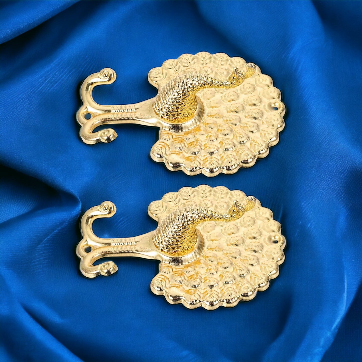 Eleganter Pfau Wandhaken: Das goldene Highlight für stilvolles Dekor!