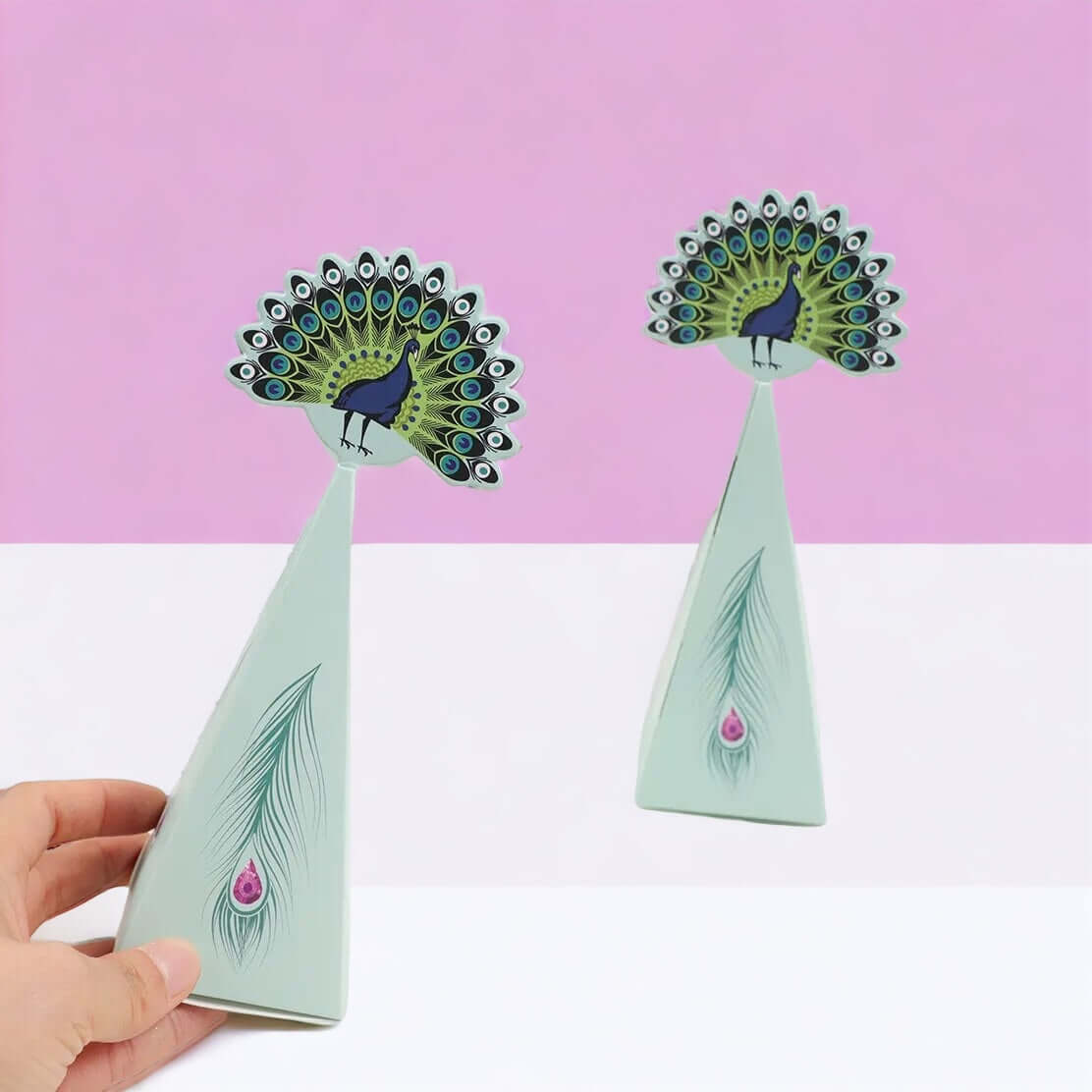 Set of 10 Peacock Design Candy Boxes: Creative gift packaging for special occasions